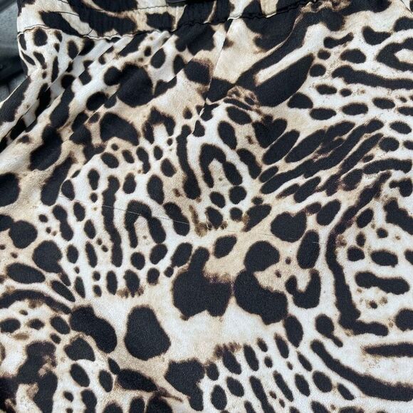 Calvin Klein Women’s Leopard Jogger Pants – Large, Drawstring Waist, Zip Pockets - Picture 11 of 15